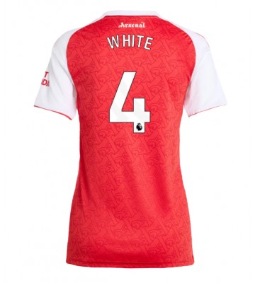 Lacne Ženy Futbalové dres Arsenal Ben White #4 2025-26 Krátky Rukáv - Domáci
